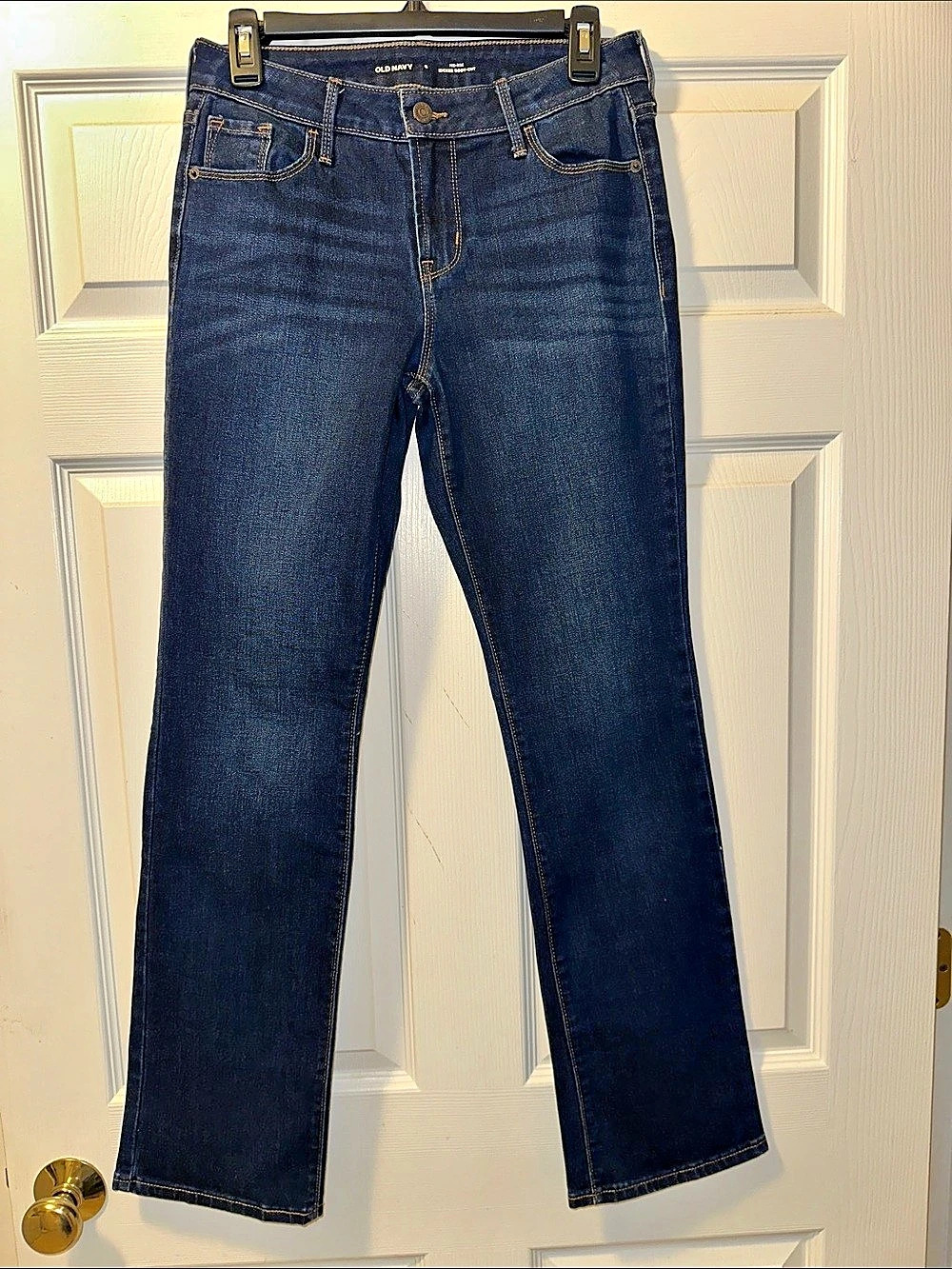 Women’s Old Navy Mid-Rise Kicker Boot-Cut Dark Denim Jeans - Size 6